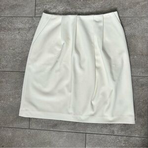 Madewell skirt women’s size 10 ivory knee length lined skirt